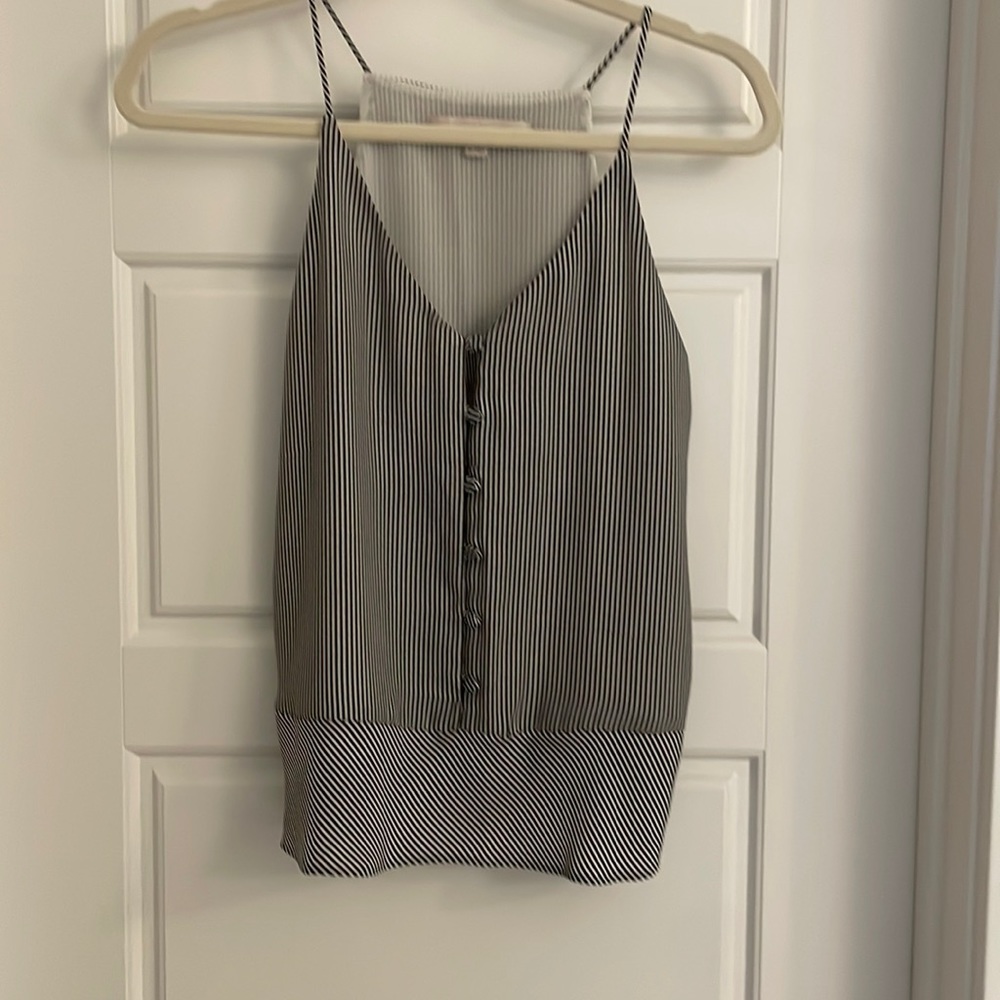 Black and white cami from the Loft